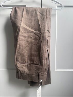 H&M Slim Fit Linen Suit Pants